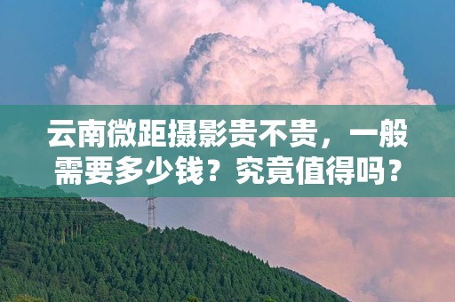 云南微距摄影贵不贵，一般需要多少钱？究竟值得吗？