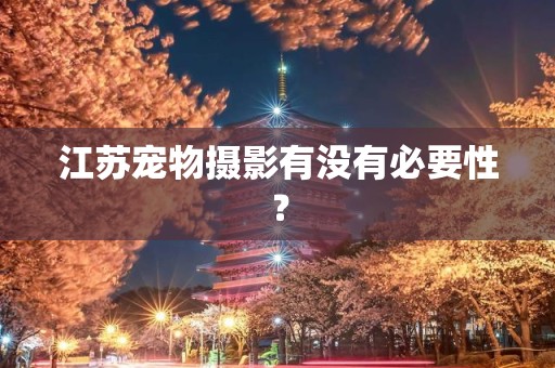 江苏宠物摄影有没有必要性？