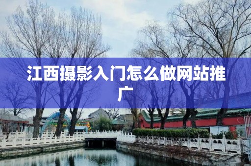 江西摄影入门怎么做网站推广