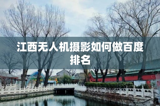 江西无人机摄影如何做百度排名