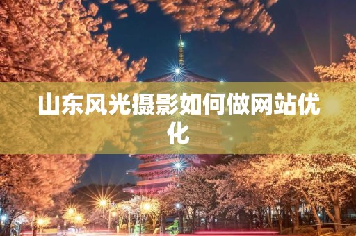 山东风光摄影如何做网站优化
