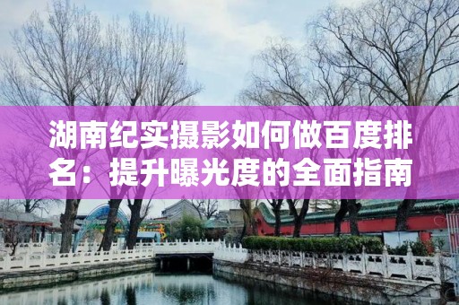 湖南纪实摄影如何做百度排名：提升曝光度的全面指南