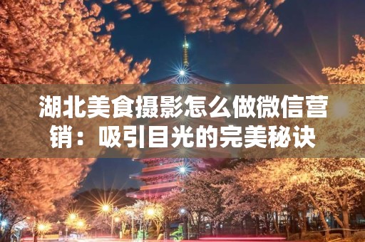 湖北美食摄影怎么做微信营销：吸引目光的完美秘诀