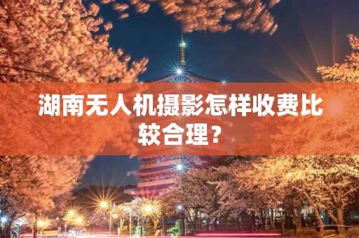 湖南无人机摄影怎样收费比较合理？