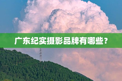 广东纪实摄影品牌有哪些？