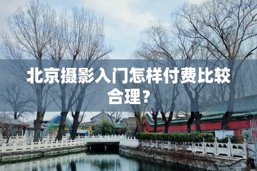 北京摄影入门怎样付费比较合理？