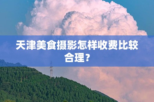 天津美食摄影怎样收费比较合理？