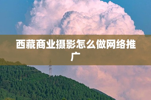 西藏商业摄影怎么做网络推广