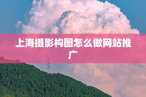 上海摄影构图怎么做网站推广