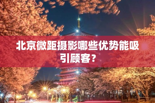 北京微距摄影哪些优势能吸引顾客？