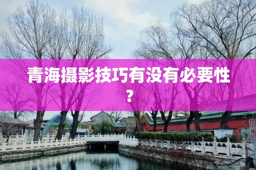 青海摄影技巧有没有必要性？
