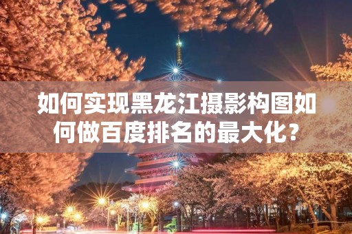 如何实现黑龙江摄影构图如何做百度排名的最大化？
