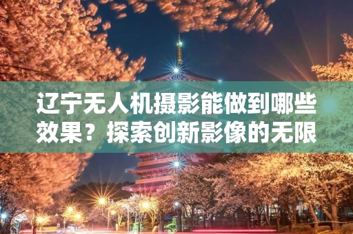 辽宁无人机摄影能做到哪些效果？探索创新影像的无限可能