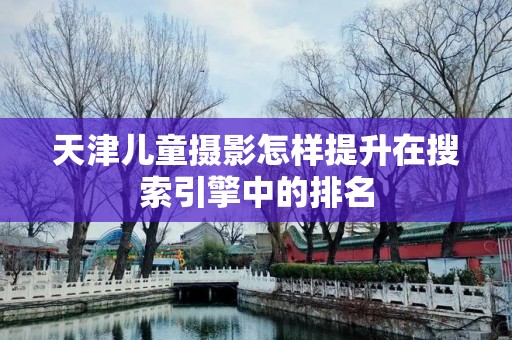 天津儿童摄影怎样提升在搜索引擎中的排名