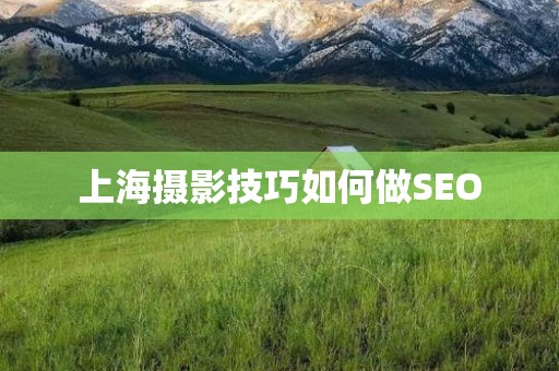 上海摄影技巧如何做SEO