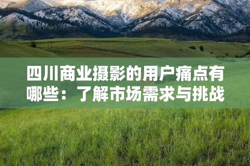 四川商业摄影的用户痛点有哪些：了解市场需求与挑战